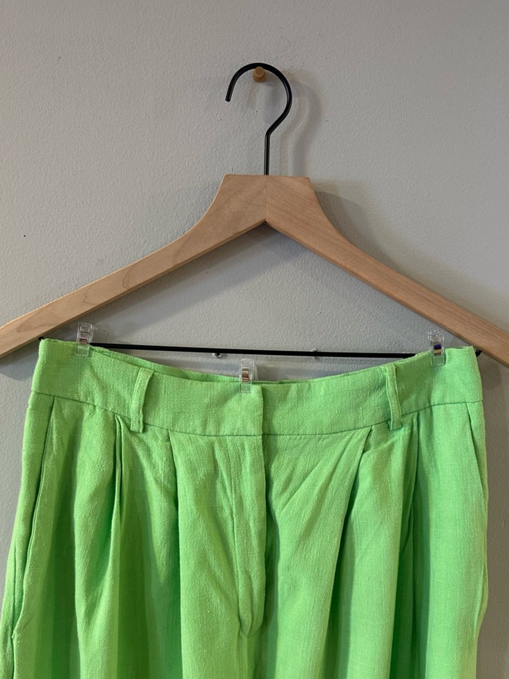 Linen Blend Wide-Leg Suit Pants - Picture 4 of 5